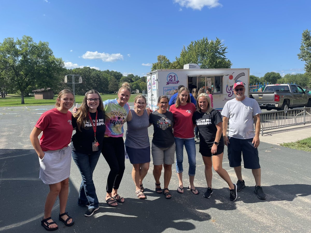 Thank you to the Minne-scoop-ta food truck for swinging by Mississippi today to help our hardworking staff cool off with some ice cream while we prepare for open house! #mightymississippi