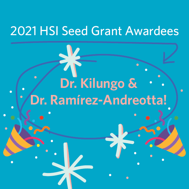 ProjectHarvest1's tweet photo. Dr. Kilungo and Dr. Ramírez-Andreotta received the Hispanic Serving Institution Faculty Seed Grant Program! Read more:
https://t.co/naBZmVtaEU https://t.co/5BmsBdztSh
