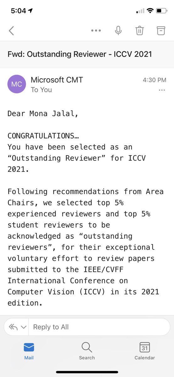 MonaJalal_'s tweet image. It’s my first time being recognized as an outstanding reviewer and I am so glad it is for ICCV conference. Thanks a lot to the conference organizers and chairs.
@ICCV_2021