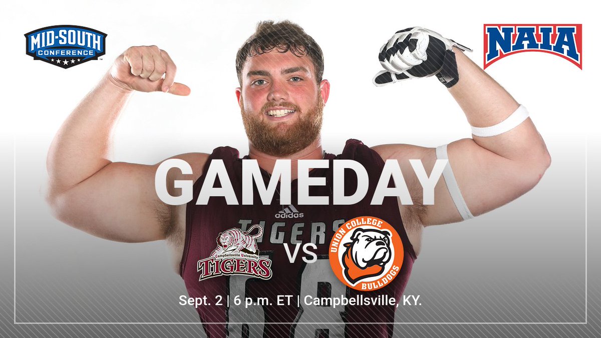 CvilleTigersFB's tweet photo. GAMEDAY!! Back to our normal fall scheduled season! Tigers open the season against the Bulldogs!

🆚 @UnionBulldogs
📍Finley Stadium
🕙 6 PM ET
📺 https://t.co/noSmmCGXN2
📊 https://t.co/LiiRvg1iBK
#️⃣ #WeAreCU #GAMEDAY https://t.co/riC7lpU9o9