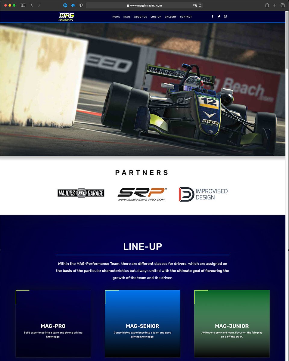 magsimracing.com
The team's website is online. 
We are young but we have clear minds about where we want to go. 
Thanks also to all our drivers who believed in us and who contributed day after day to making the Team grow