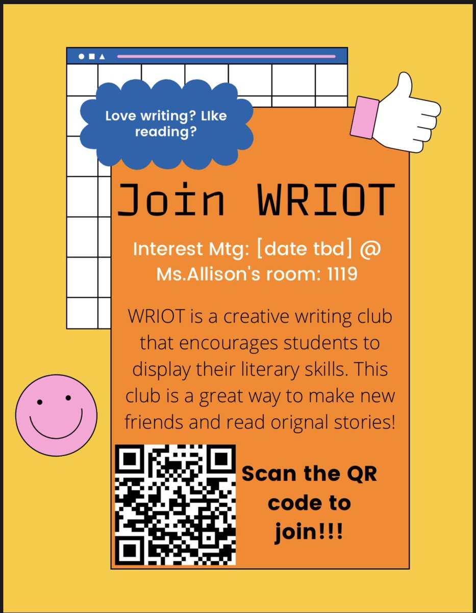 Stay tuned to find out about WRIOT’S upcoming interest meeting !