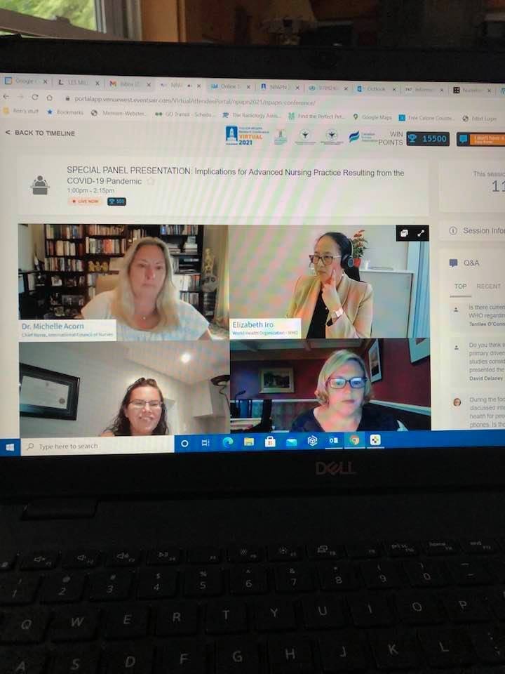 Inspired moderating a panel of expert global nurse leaders at the ICN APN/NP Network