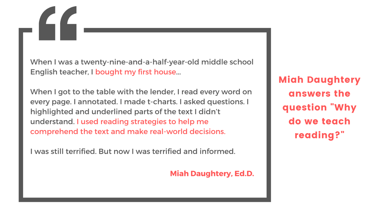 In this beautifully written blog post, <a href="/dst6n01/">Dr. Miah</a> shares a reminder of the many reasons we teach reading. #elachat bit.ly/3yrADLO