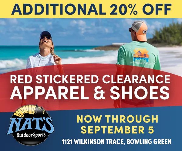 Summer Clearance 🏖️

Take an additional 20% off all Red Stickered Clearance Apparel &amp; Shoes now through September 5th. We are closed Labor Day.