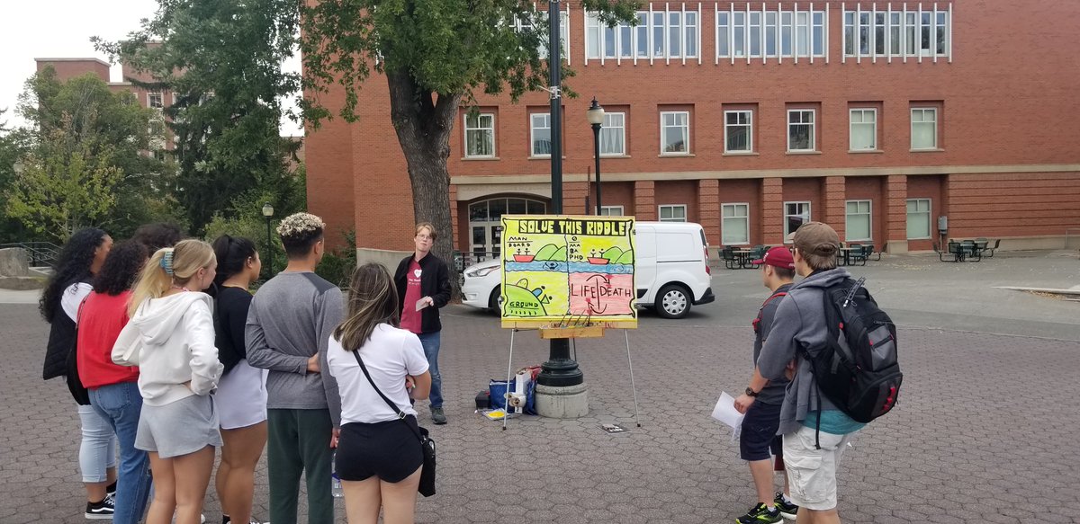 TinyHeartbeatM's tweet photo. Two years ago, the DSO for Human Rights Club was formed on #WSU campus to raise awareness about the horrors of abortion. God has done a mighty work and we are now a 501c3 with several staff and an office in Moscow, ID, but it all started here on the Terrell Mall road. #Heisrisen https://t.co/M3yAl9SmaQ