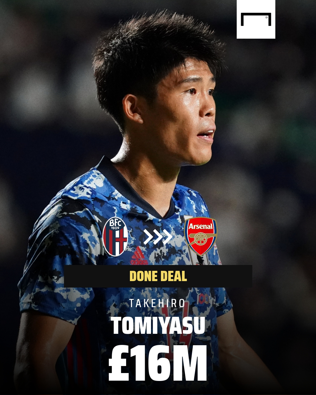 Goal Official Arsenal Sign Japan Defender Takehiro Tomiyasu From Bologna T Co 2jnoeocst5 Twitter