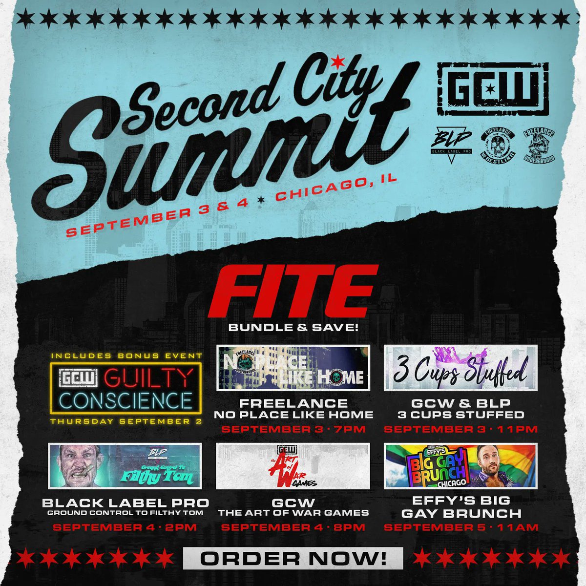 battleonair's tweet photo. 🚨 CONTEST ALERT! 🚨

I’m giving away one FREE code for GCW's Second City Summit bundle on FiteTV 🔥🔥

To enter you must:

- LIKE &amp; RT this tweet.
- Follow: @battlegroundihr, @battleonair &amp; @FiteTV.
- Tell me what match you’re looking forward to watching https://t.co/zmmCLZKpfB