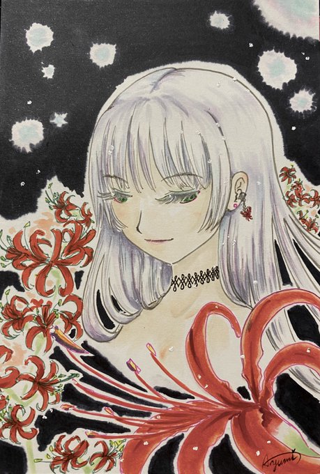 彼岸花 のtwitterイラスト作品 人気順