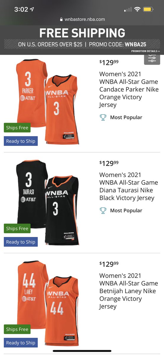 This year's #WNBA all-star jerseys are available on the WNBA store, y'all! #WNBAWeNeedMerch