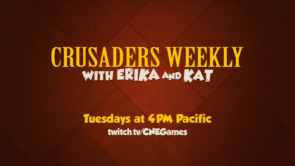 crusadersIdols's tweet photo. Erika and @SkeleVenn are back with a new time for Crusaders Weekly!
Join us today for our weekly live draw and Q&A stream!
Tune in at 4PM PDT: https://t.co/YLz0QRkh0r
#cotli https://t.co/TbLzAQ8Jp8
