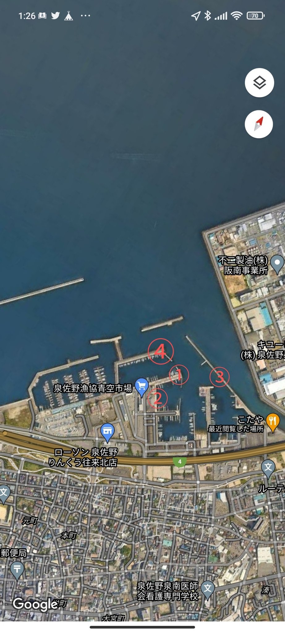 ちよまる アジンガー この番号の中で釣りしていい所はありますか ちなみに一度行った時に駐車場で一緒になった方に聞いた時は の場所は釣りできるよと教えて頂いたんですが 関係者以外立入禁止の立看板がありビビッて釣りしませんでした 泉佐野