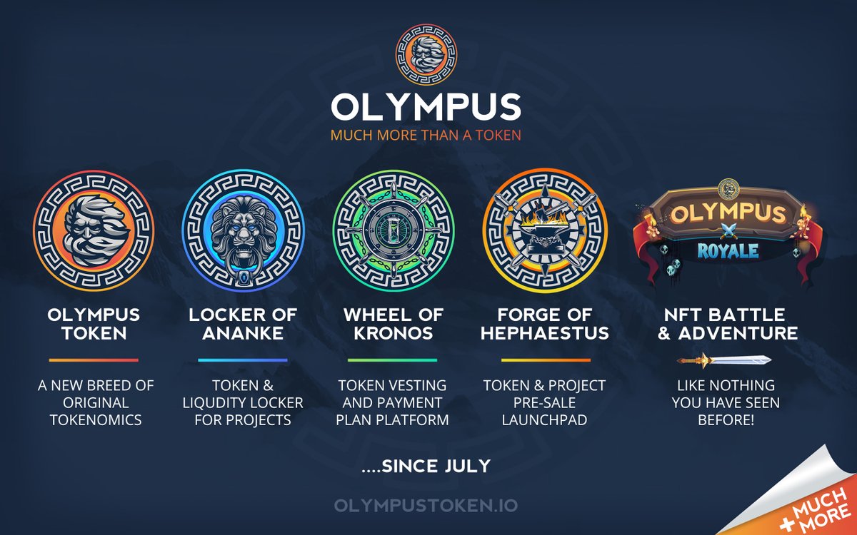 olympus_token's tweet photo. ⚡️From the AMA: A New Presale Platform which will change the landscape of Binance Smart Chain.⚡️ 

🔥The Forge of Hephaestus🔥 

Oh and @satoshistrbets x Olympus is coming... 😉

#BSCGems  #BinanceSmartChain #BSCNews https://t.co/b0CvONKIOq