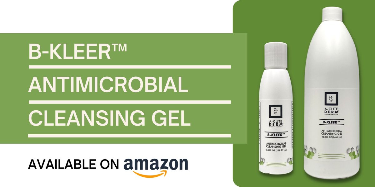 Our B-Kleer™ #CleansingGel is #alcoholfree and has a kill rate for #bacteria that lasts up to 4 hours. Perfect for all #skin types, and for your shopping cart. Available on our Amazon Store. Browse and B-Kleer™! || #acutederm #estakronbergmd

Amazon:
ow.ly/E74y30rQQKX