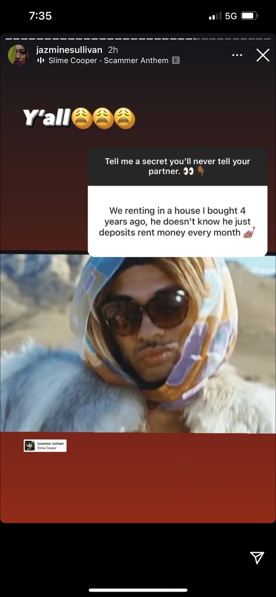 moreaboutnyyyy's tweet photo. Jazmine Sullivan’s IG story is taking me under 😭 https://t.co/AElNw2rUTB