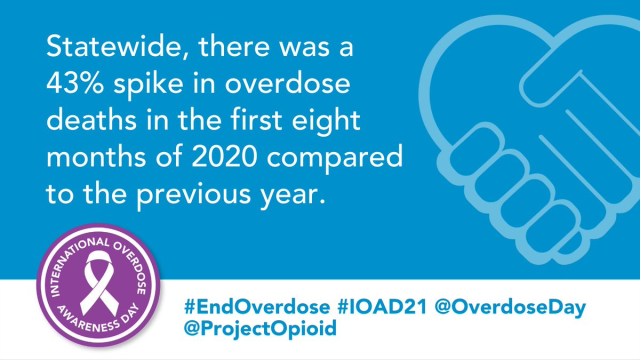 ALHJax's tweet photo. This year our Foundation supported statewide @ProjectOpioid expansion in partnership with @JAXChamber, @beaconcouncil, @GFLAlliance, @BDBPalmBeach and @TBPartnership. #EndOverdose #IOAD21 #FlBlueLife https://t.co/PgafcRYA6e