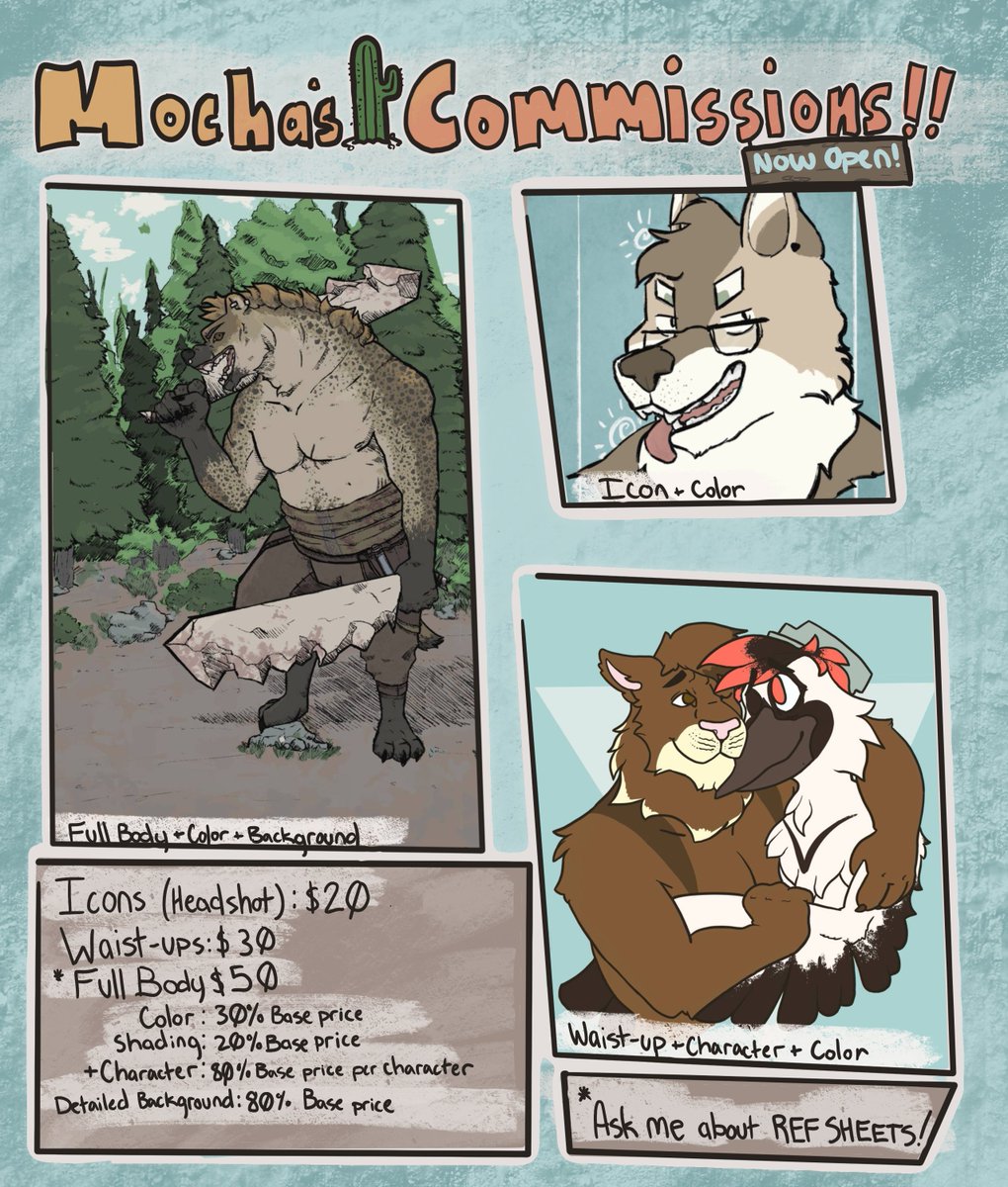 coffeeKryptid's tweet photo. Hi guys!! I'm opening up for commissions.
Currently running 5 slots!
Retweets are highly appreciated!!

You can contact me via Twitter DMs or through telegram at https://t.co/78yZktN6FQ
Please have a reference ready/at-hand! https://t.co/AB5BcMfCKV
