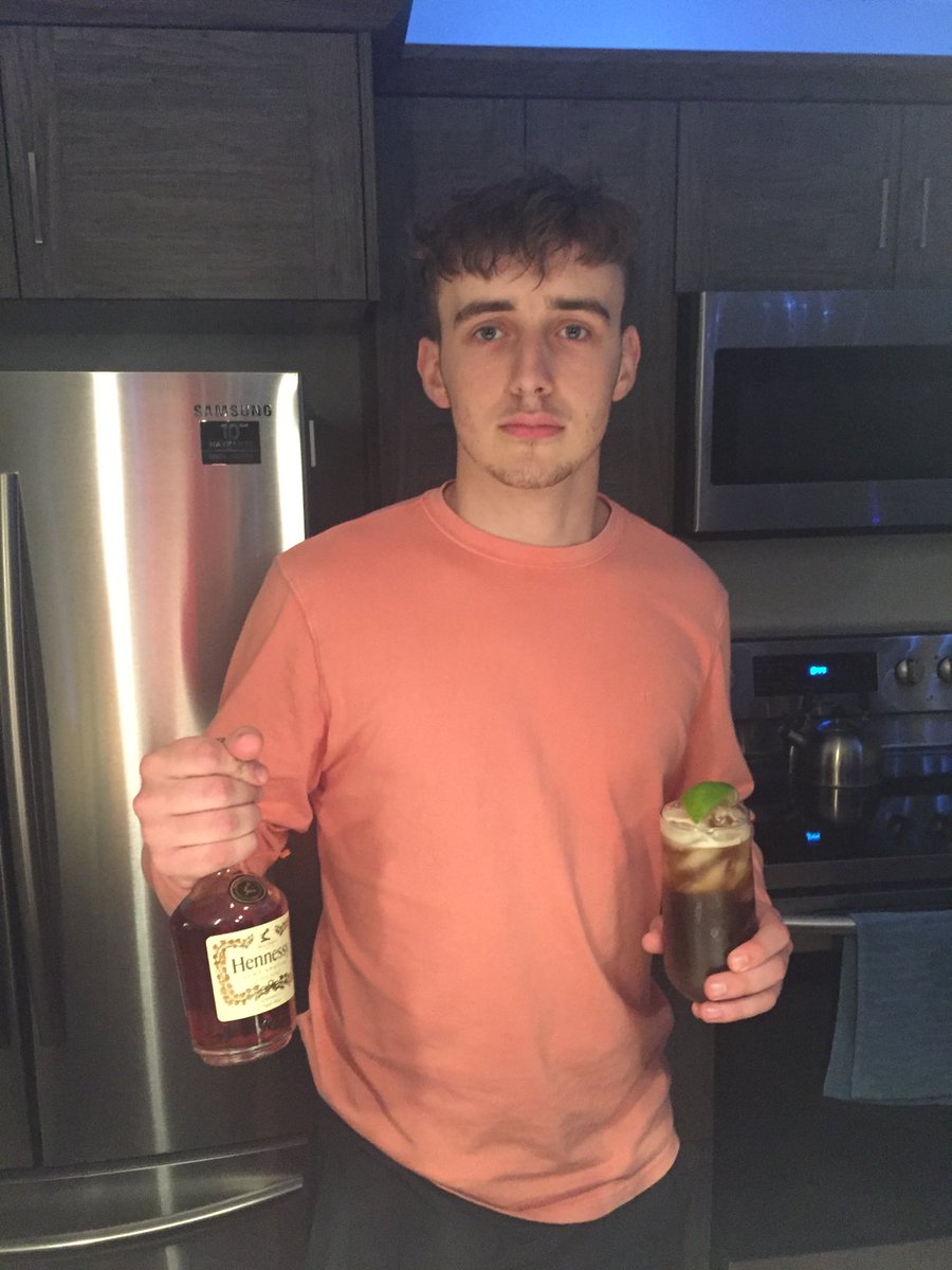 Grant comes home from dinner with Allie and his friends and brings home a bottle of Cognac as his first purchase from the NSLC. Yes, he got carded.