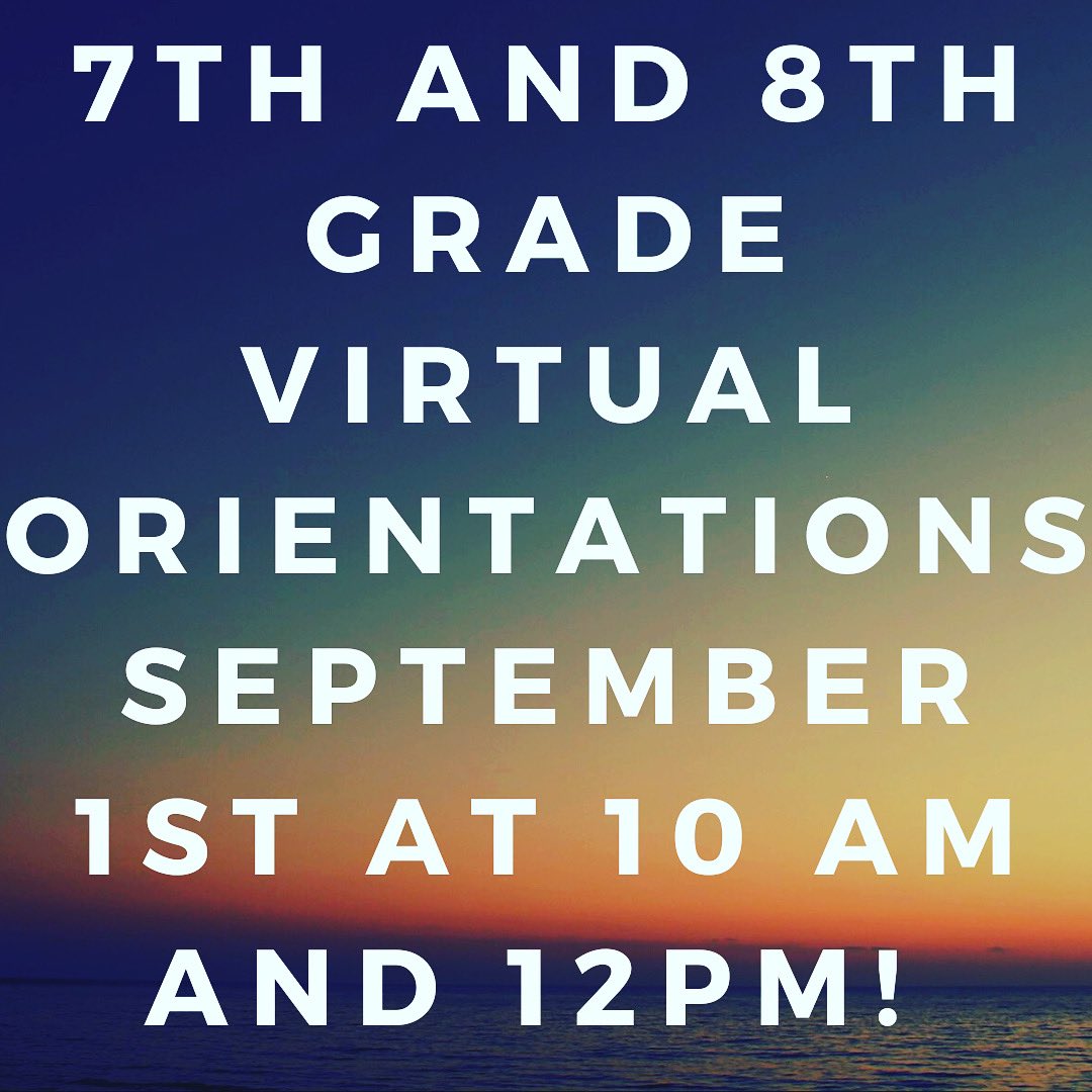 Make sure to check your emails for the zoom links for 8th grade at 10 am and 7th grade at 12 pm! All orientations for 6-12th grade happening VIRTUALLY this week check bronxlatin.com for more details!