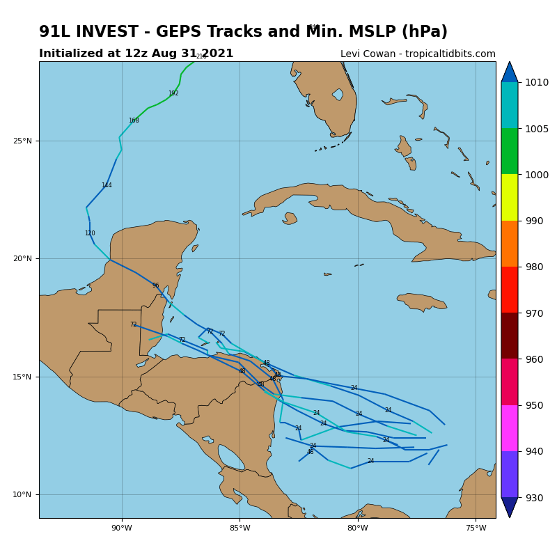AlertaGt502's tweet photo. Actualización
18hrs
31/08
El CNH aumenta a 20% la prob de desarrollo de Baja Presión en 2 días y asignan área de Investigación #Invest91L 

La 1ª previsión de trayectoria lo lleva al norte de Honduras, puede cambiar debido a la interacción con tierra 📄✍️
#ClimaGt #TemporalGt https://t.co/alzxQfDfTL