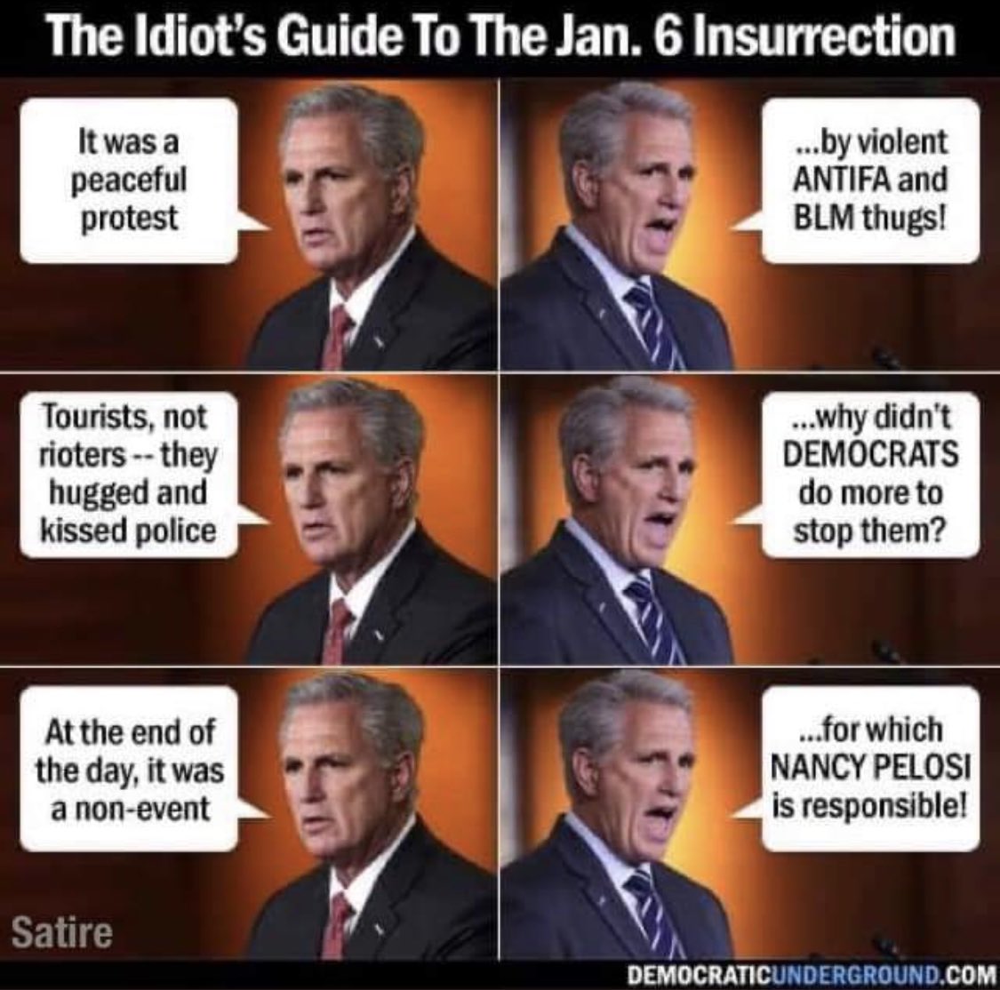 <a href="/JakeLobin/">Jake Lobin</a> Toadying Traitorous Treasonous Kevin McCarthy is running scared - delicious but not unexpected. 

#KevinMcCarthyScandal