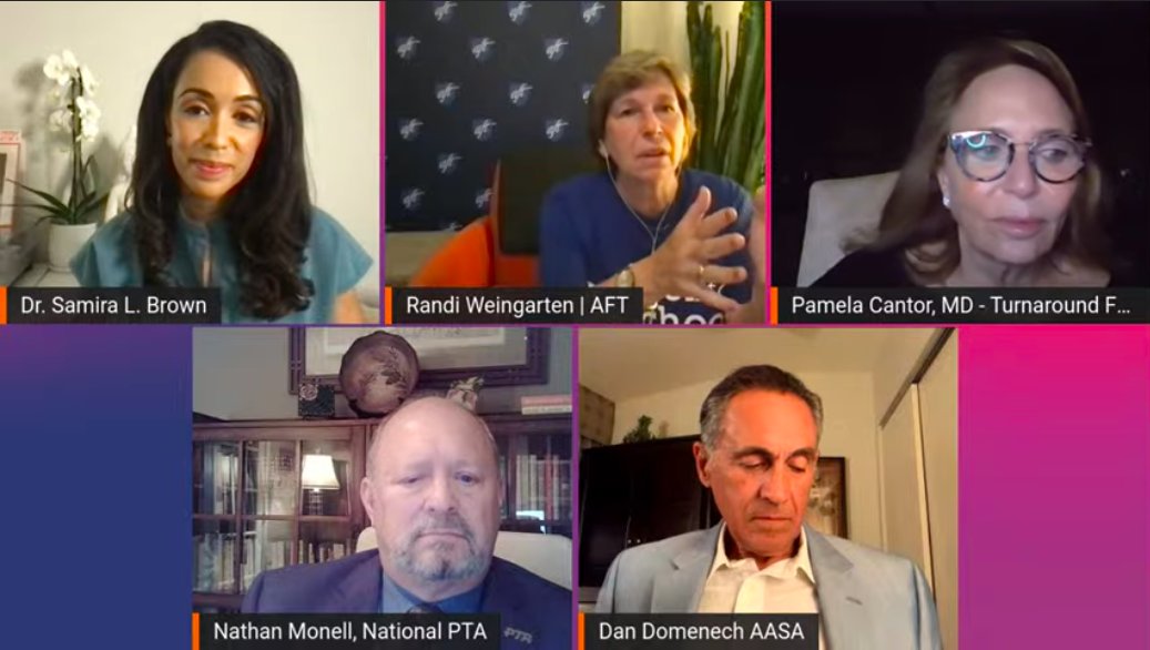 AFTunion's tweet photo. .@rweingarten: Our job as the education community, we should form a committees at the local level to do walkthroughs in schools, working with the @NationalPTA. https://t.co/Hq5OlSYUjH