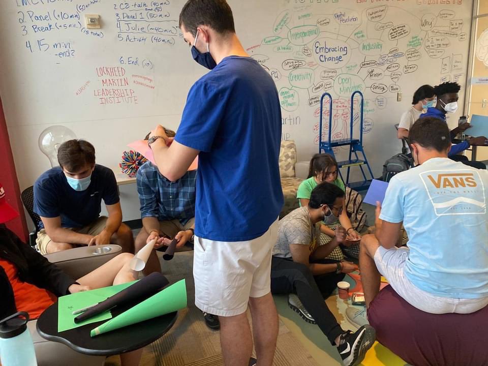 So fun to see the Lockheed Martin Leadership Institute students doing their Myers Briggs star exercise in person. <a href="/MUEngLdrInst/">Lilly Leadership Institute</a> #Engineering #MyersBriggs <a href="/miamiuniversity/">Miami University</a>