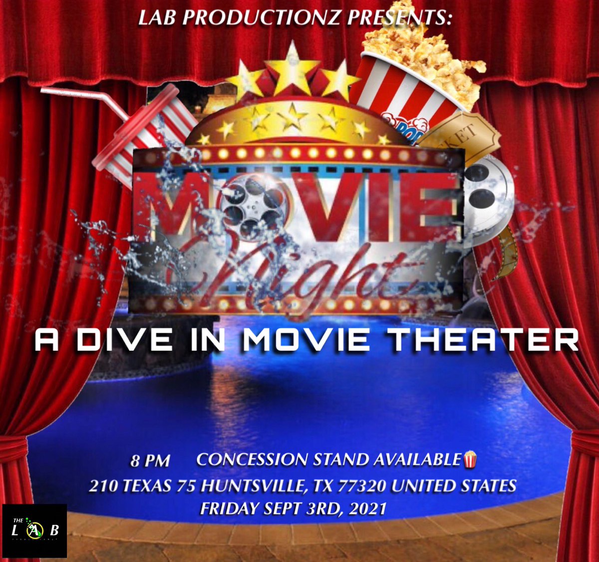 ___aaliyahhh's tweet image. #LabProductionz 🧪
Dive In Movie Theater 💦🎦
09.03.21 
We’ll have a concession stand 🍿&amp;amp; Lab juice 🤫.    Don’t be trying to make a movie while watching A movie👁👄👁
8pm -
@AspenSamHouston