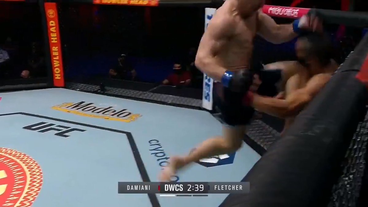 ESPN MMA on Twitter: "AJ Fletcher gets #DWCS Season 5 started with a flying knee KO 😳… "