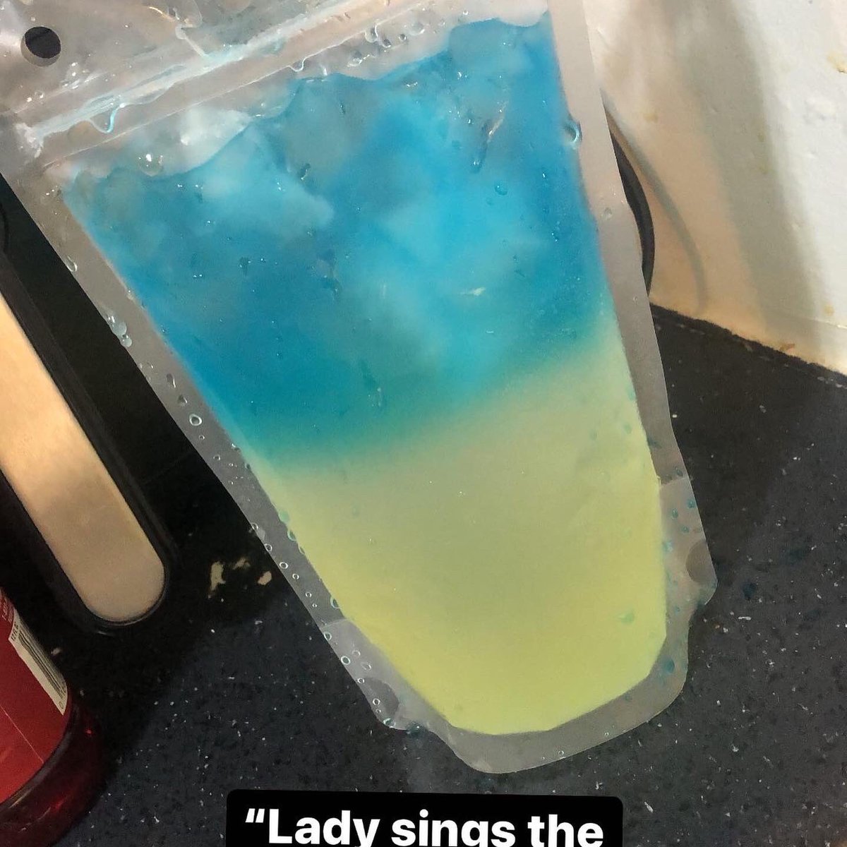 aiirgee's tweet photo. New drink alert! 
Available for pickup or delivery 
2.5 shot drink for $10
“Lady sings the blues”
“Little Red Riding Hood” https://t.co/eP21nCVGoP