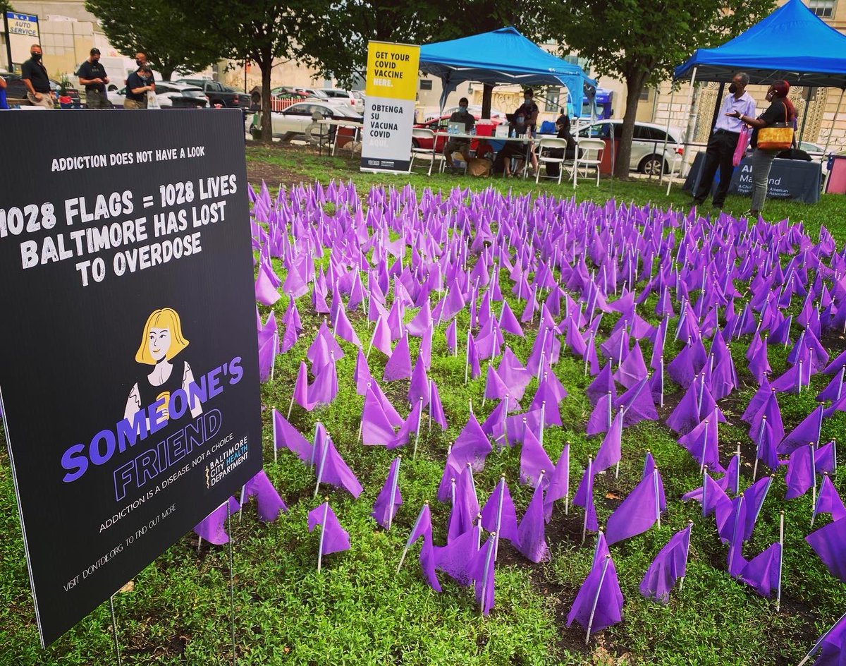Lizzy_Unger's tweet photo. When I first started this work in Baltimore we were shocked and saddened to lose 300 residents to overdose in one year; in 2020 we lost 1028. Every one of these deaths was preventable. Every one of these people was loved. We have to do more. #OverdoseAwarenessDay #EndOverdose https://t.co/OZ6jaUlVPs