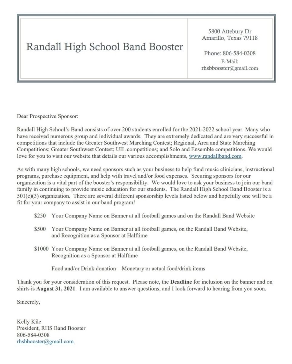 Randall High Band tweet media