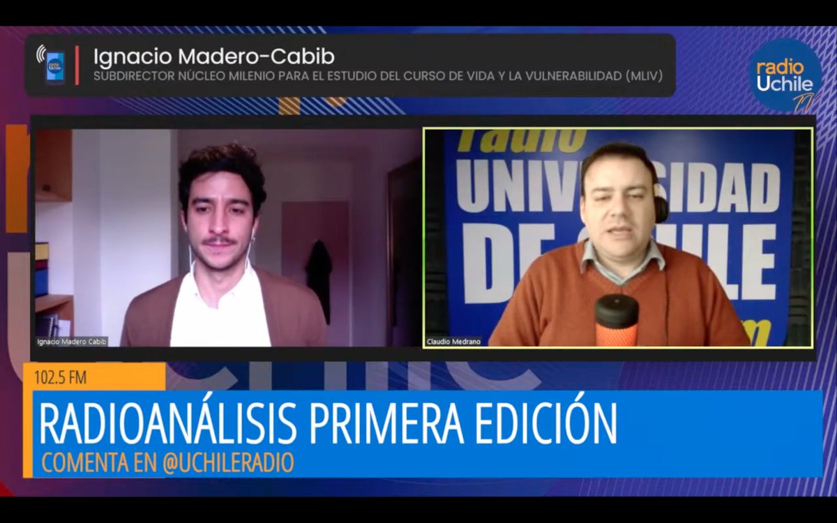 🎙️Ignacio Madero-Cabib, investigador #COES y subdirector <a href="/milenio_MLIV/">milenio_MLIV</a>, sostiene que "para entender los problemas de la vejez hay que entender la trayectoria de las personas y sus años tempranos, para enfocar estrategias preventivas en términos, por ejemplo, laborales"➡