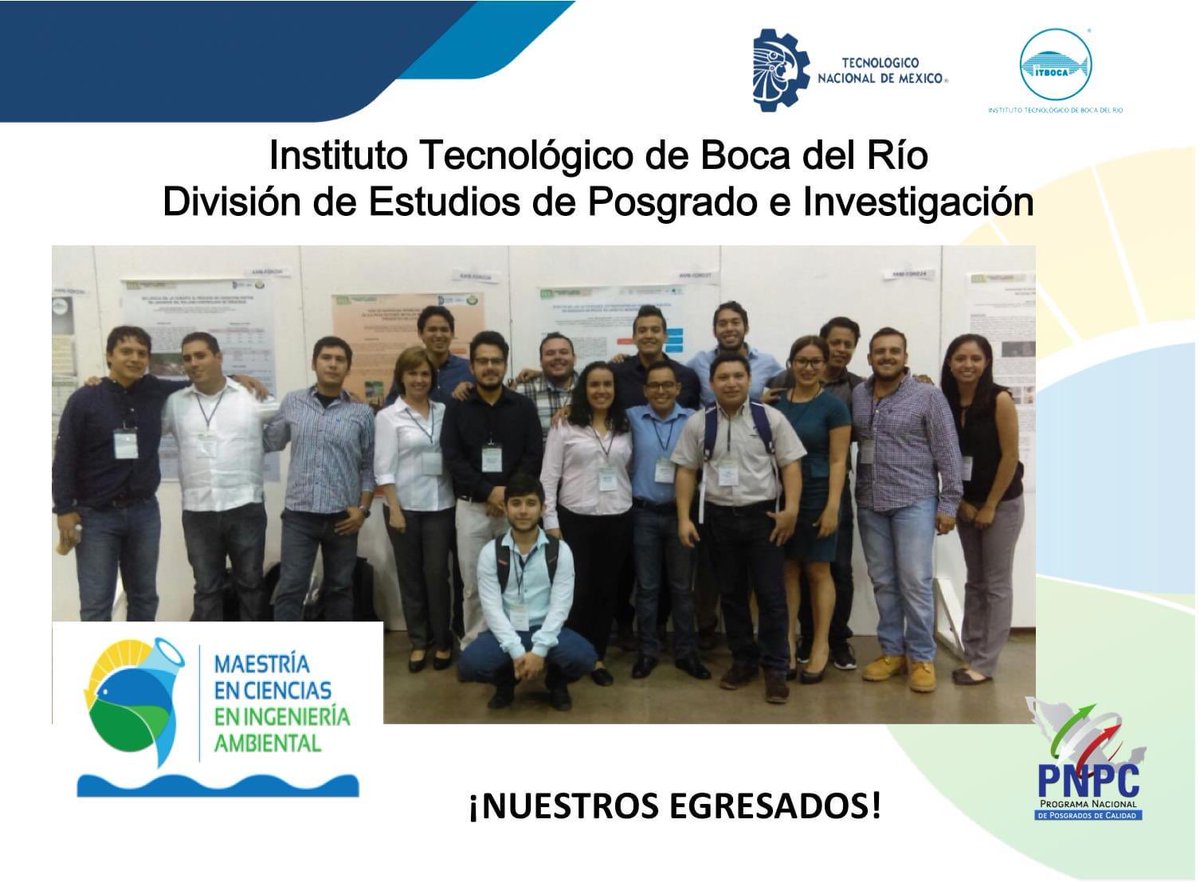 CItboca's tweet photo. Programa de Posgrado en PNPC Maestría en Ciencias en Ingeniería Ambiental, Tecnologico Nacional de México/Instituto Tecnologico de Boca del Río. #OrgulloTecNM #TodosSomosTecNM #OrgulloITBoca #QuedateEnCasa

https://t.co/pgzQ5c3cGP... https://t.co/qFdz2Sq9tG