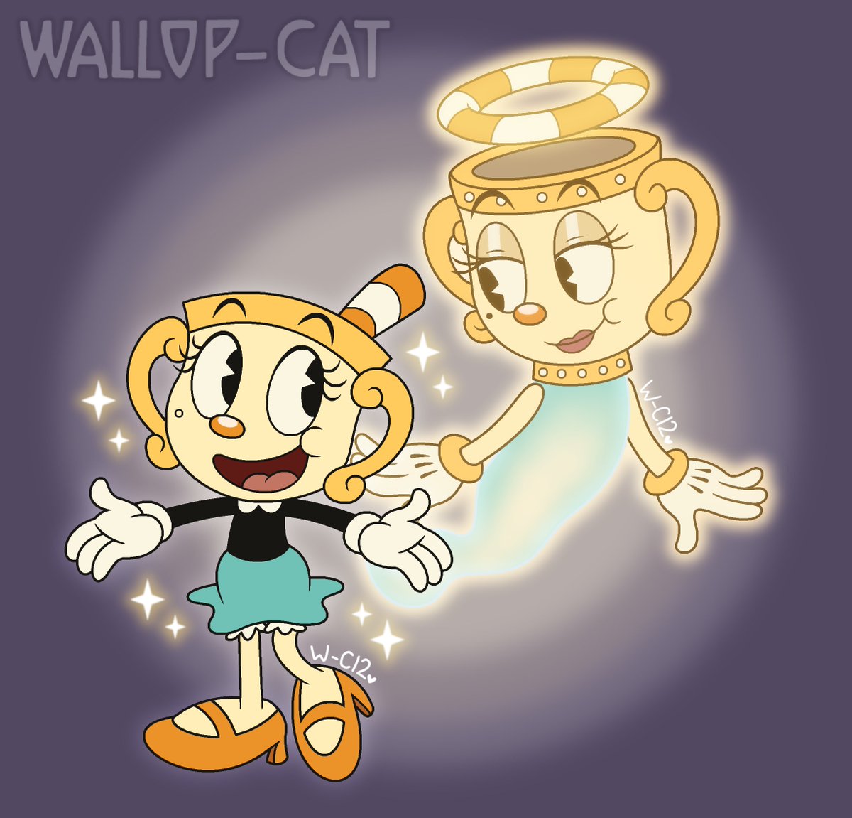 🎁🎄TheJolly-Cat12🎄🎁 on X: ✨💛Ms. Chalice and the Legendary Chalice,  drawn in The Cuphead Show style! 💛✨ #Cuphead #TheCupheadShow #CupheadShow  #MsChalice  / X