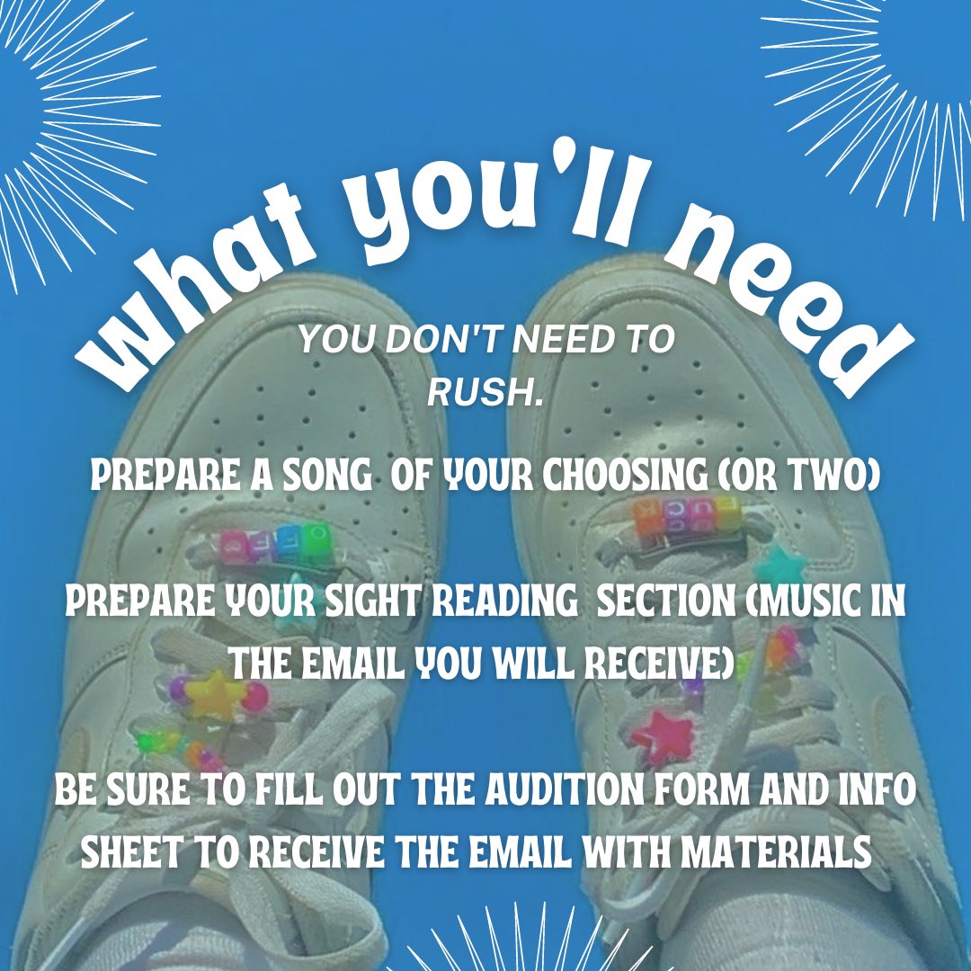 tehehehe it’s audition time 🤠

copy paste the link below to sign up on the audition form or click the link in our bio👽 >> 

docs.google.com/spreadsheets/d…