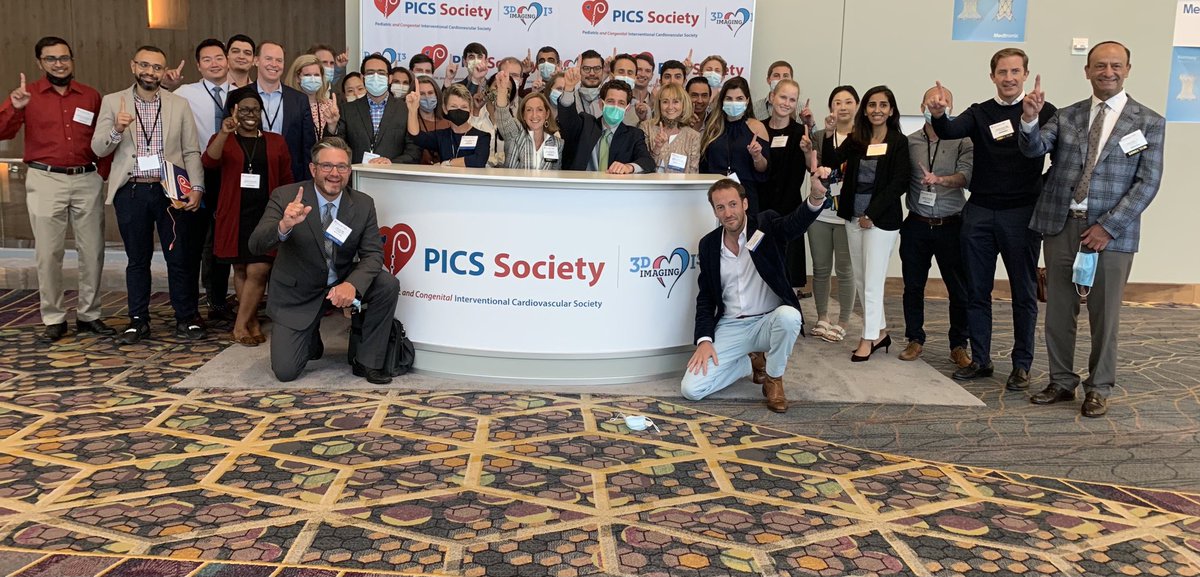 And here they are !  The FIRST graduating class of the FIRST PICS Fellows &amp; Early Career course—new pediatric &amp; congenital heart disease interventional physicians.  Imagine what they will be leading in ten years — or five—or next year !
