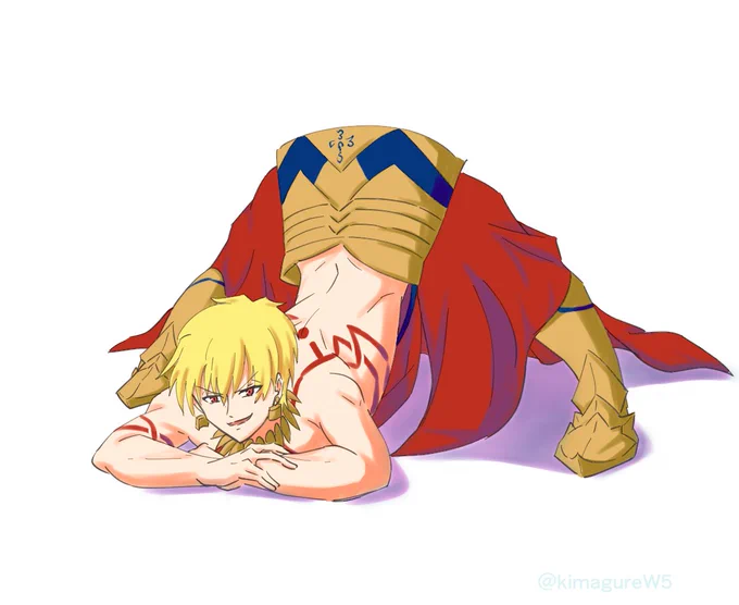 慢心英雄王にやってもらいました
#jackochallenge  #FGO 