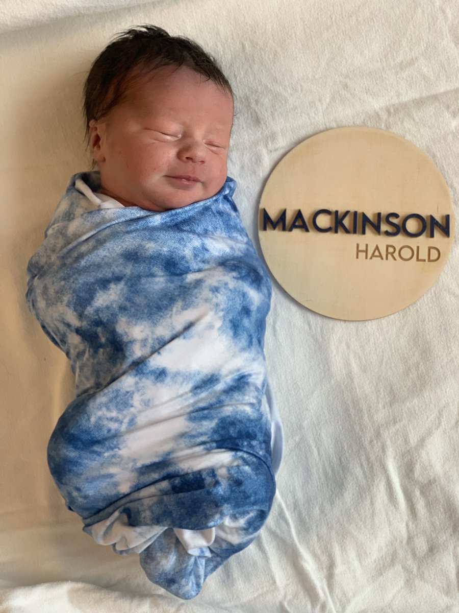 Mackinson (Mack) Harold Farris
August 31, 2021 
6 lb. 15 oz. 

God is SO good! 💙