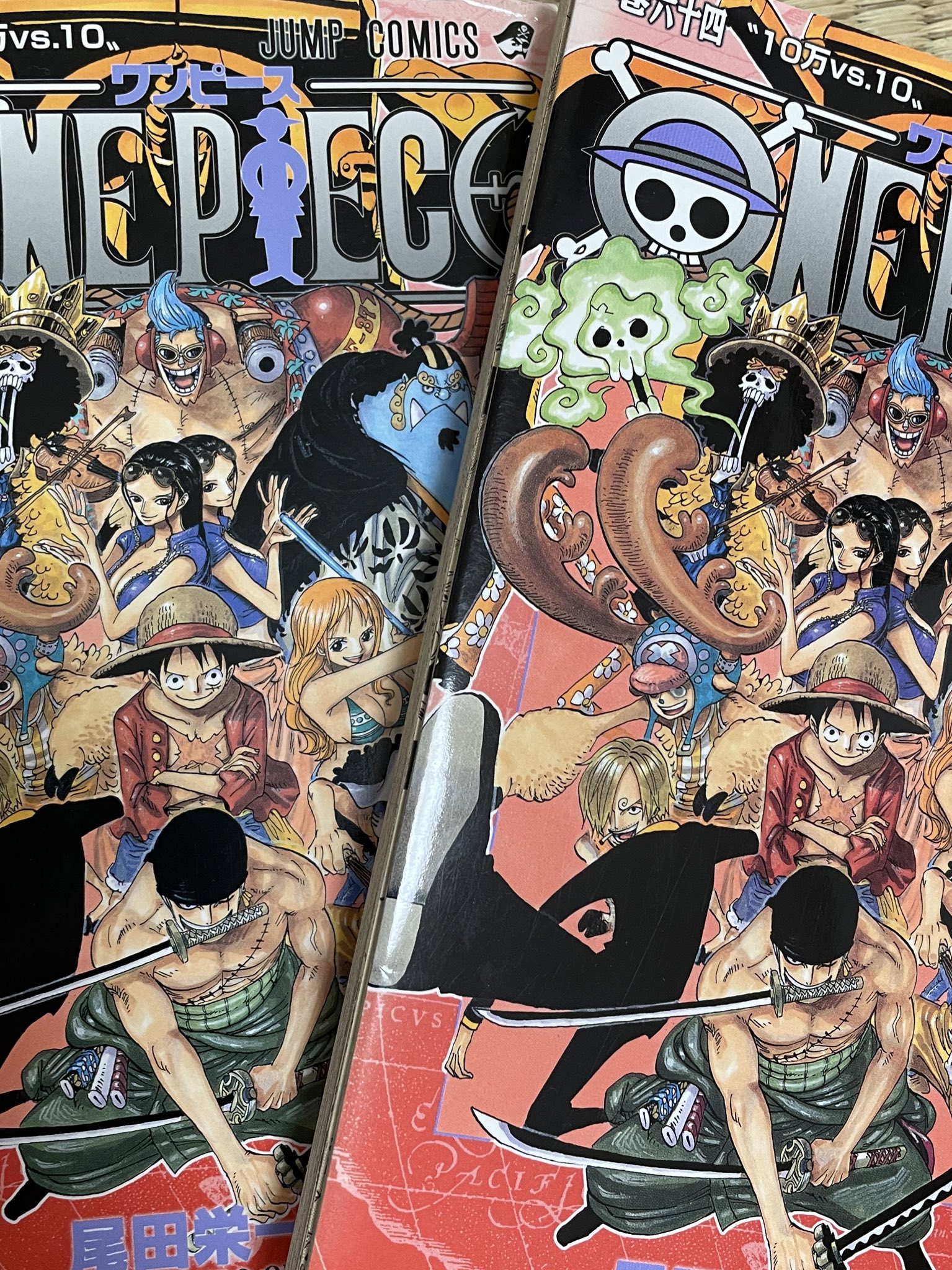 ট ইট র Rinapiyo 64巻 10万vs10 ワンピース パンダマン パンダマン探し隊 これもパンダマンではない 尾田っち先生から復興えのエール そしてこの巻は何故か我が家に2冊ある笑 T Co M2u31ah2p0 ট ইট র