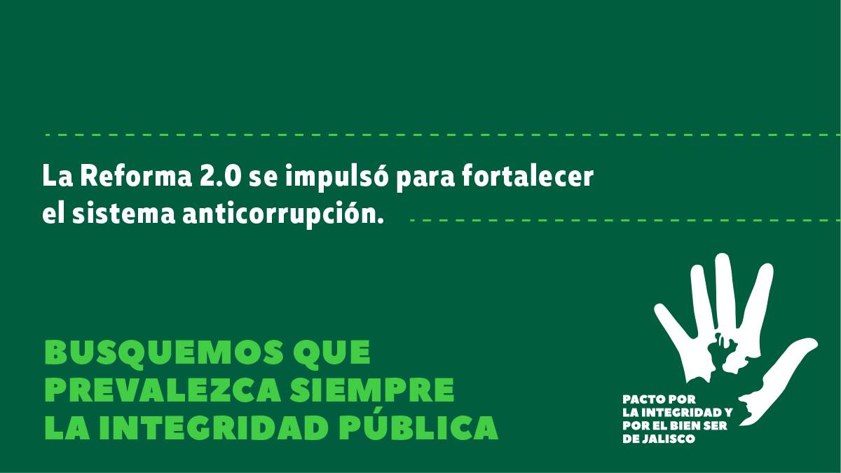PactoIntegridad's tweet photo. La Reforma 2.0 se impulsó para fortalecer el sistema anticorrupción. Busquemos que prevalezca siempre la integridad pública ✋ #PactoIntegridad https://t.co/Xrh5WPzPtD