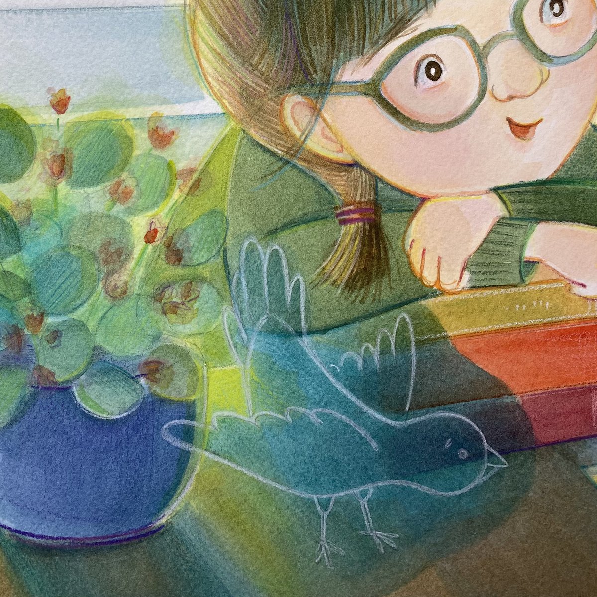Oooooo, falling in love with watercolor all over again…working on final interiors for a very special book about a very special librarian. #LIBRARYGIRL #detroitlibrary #seattlelibrary #1950s #vintage #watercolor #childrensbooks #library #nancypearllibrarian
