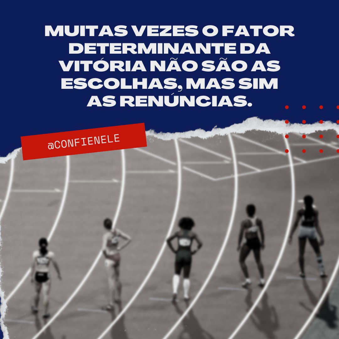 confienele_'s tweet photo. “Muitas vezes o fator determinante da vitória não são as escolhas, mas sim as renúncias.”

#confienele https://t.co/5NuHFUI0in