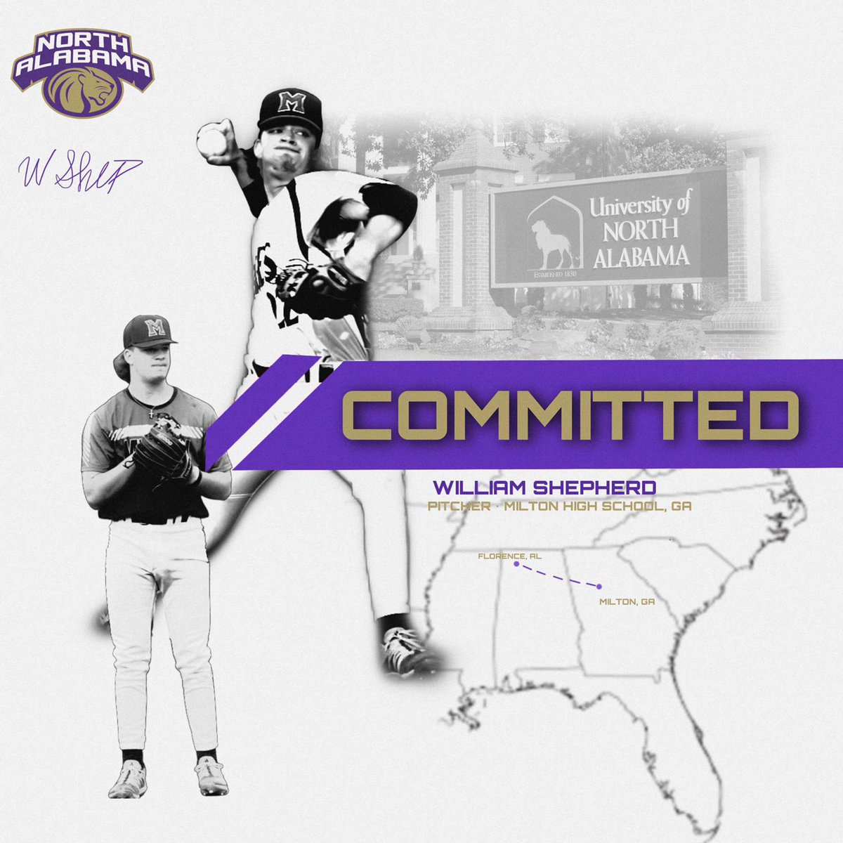 william shepherd (@williamshep22) on Twitter photo I am excited to announce my verbal commitment to play D1 baseball at the University of North Alabama! A big thank you to all of my coaches, family, and friends that have helped me along the way! #roarlions 🟣🦁 <a href="/MikeEwing2/">Mike Ewing</a> <a href="/CoachMConnelly/">Michael Connelly III</a> <a href="/CoachHeus28/">Jeff Heusing 🦅⚾️</a> <a href="/UNABaseball/">North Alabama Baseball</a> I am excited to announce my verbal commitment to play D1 baseball at the University of North Alabama! A big thank you to all of my coaches, family, and friends that have helped me along the way! #roarlions 🟣🦁 <a href="/MikeEwing2/">Mike Ewing</a> <a href="/CoachMConnelly/">Michael Connelly III</a> <a href="/CoachHeus28/">Jeff Heusing 🦅⚾️</a> <a href="/UNABaseball/">North Alabama Baseball</a>
