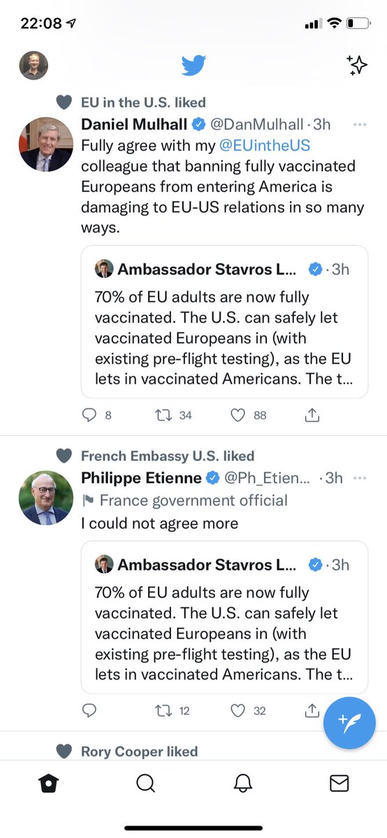 Kevinliptakcnn's tweet photo. European governments are getting louder in calls for Biden to drop Covid travel restrictions. Now openly saying they are damaging relations with Europe, which Biden claimed to be repairing https://t.co/CRBNm2sSYg