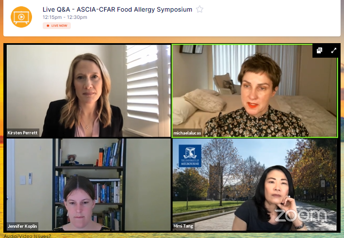 CRE_CFAR's tweet photo. CFAR Director & @PopAllergy Co-Group Leader Dr Jennifer Koplin presented #EarlyNuts study finding that "early introduction of peanut is necessary, but not sufficient to eliminate peanut allergy"
Australian allergy prevention studies continue
#VITALITYstudy
#PrEggNut
#OPTIMUMstudy https://t.co/iF053lkzNa