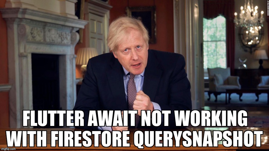 overflow_meme's tweet image. Flutter await not working with Firestore QuerySnapShot stackoverflow.com/questions/6900… #dartasync #flutterfuture #flutter #googlecloudfirestore