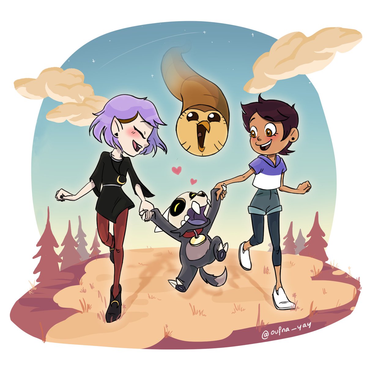 Very happy baby King and his favorite lesbeans
💜🖤🤎
...& a Hooty from heaven

.
#Lumity #Luz #Amity #King #Hooty #TOH #TOHSPOILERS  #Luznoceda #AmityBlight  #hootytoh #kingtoh #WLW  #LGBT #LGBTQ #girlslove #TheOwlHouse  #fanart  #theowlhousefanart #tohfanart