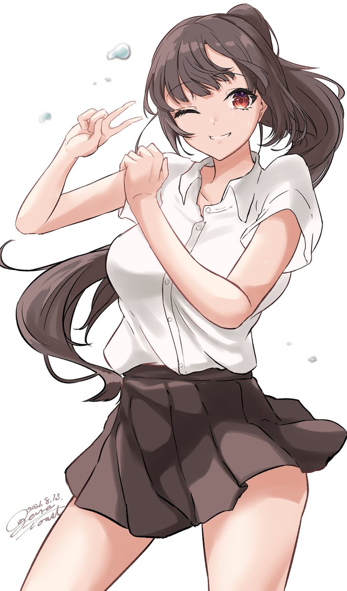 ブレマートン(アズールレーン) 「一日遅れですが...!
#今月描いた絵を晒そう 」|小倉🍞@お仕事募集中のイラスト