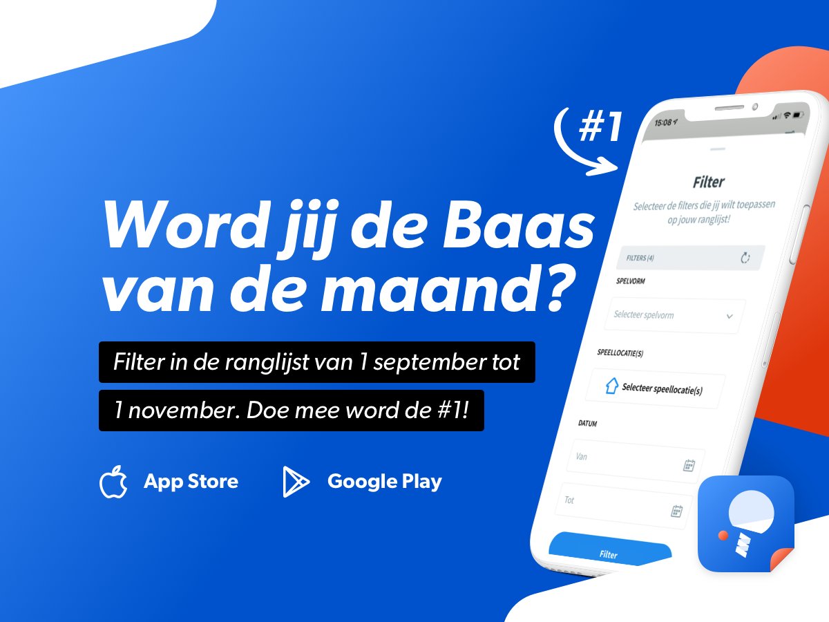 𝗣𝗶𝗻𝗴𝗽𝗼𝗻𝗴𝗲𝗿 𝗞𝗲𝗲𝘀 𝗱𝗲 𝗞𝗹𝘂𝗶𝗷𝘃𝗲𝗿 𝗶𝘀 𝗱𝗲 𝗯𝗮𝗮𝘀 𝘃𝗮𝗻 𝗱𝗲 𝗺𝗮𝗮𝗻𝗱 𝗮𝘂𝗴𝘂𝘀𝘁𝘂𝘀 𝗴𝗲𝘄𝗼𝗿𝗱𝗲𝗻!

Deze maand gaan we ook weer op zoek naar de ‘Baas van de Maand’! Word jij de #1?

#PingPongbaas #tafeltennis #pingpong #baasvandemaand